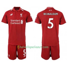 Jalkapallo Pelipaidat Liverpool WIJNALDUM 5 Lasten Kotipaita 2018-2019 Lyhythihainen